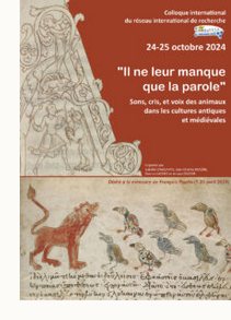 Affiche du colloque Il ne leur manque que la parole 