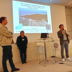 Conférence de D. Cliquet (SRA Normandie) au Pavillon des Transitions (photo CRAHAM)