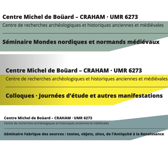 2025-2026 : Programmes et affiches des séminaires, colloques et journées d’étude