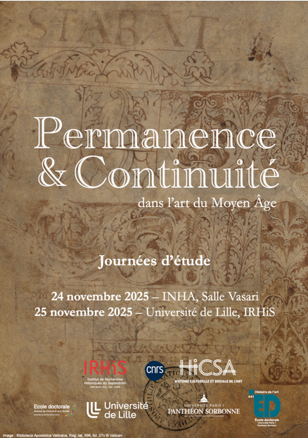 « Permanence & continuité dans l’art du Moyen Âge » à Villeneuve-d'Ascq les 24 et 25 novembre 2025
