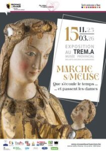 « Marche s/ Meuse. Que s’écoule le temps et passent les dames »  à l’Abbaye Notre-Dame du Vivier de Marche-les-Dames jusqu’au 15 mars 2026