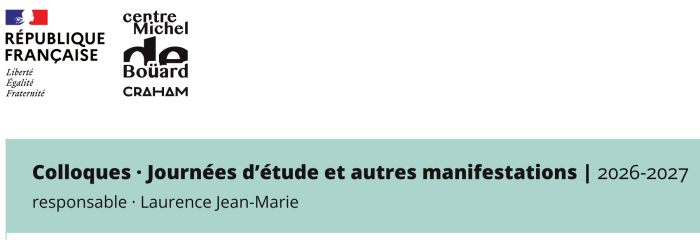 2026-2027 : Programmes et affiches des séminaires, colloques et journées d’étude