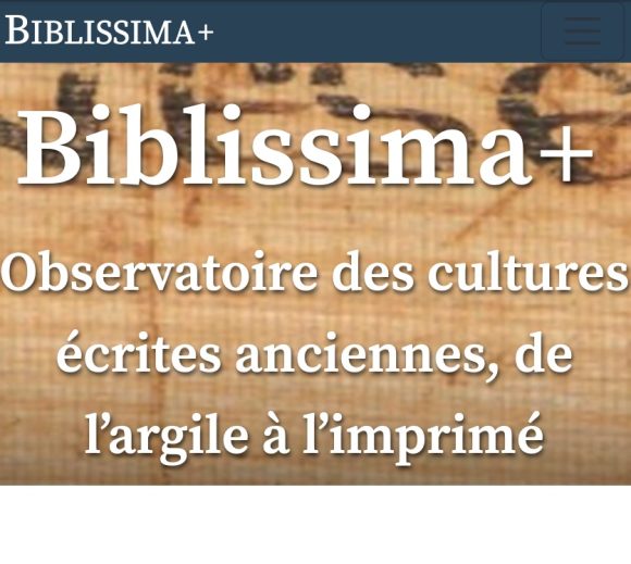 Cinquième appel à manifestation d'intérêt Biblissima+ 2025-2026