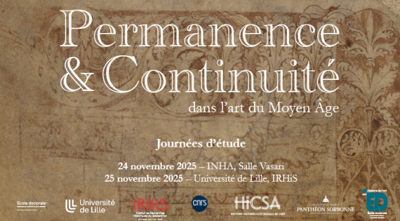 Journées d'étude « Permanence et continuité dans l’art du Moyen Âge » les 24-25 novembre 2025