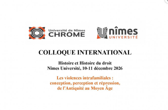 Appel à communication : Les violences intrafamiliales : conception, perception et répression, de l’Antiquité au Moyen Âge jusqu'au 28 février 2026