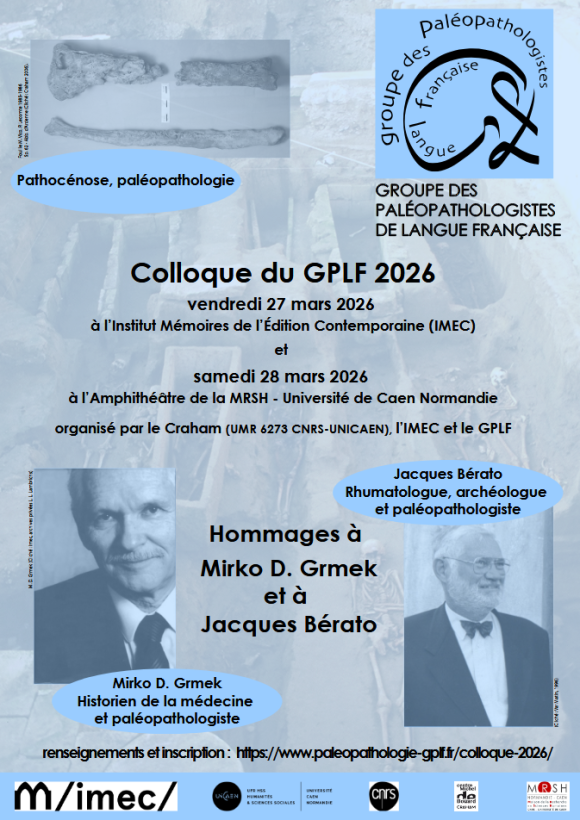 Colloque annuel du GPLF à Caen les 27 et 28 mars 2026